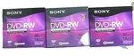 X3 Sony Handycam Dvd-rw Re-recordable Disks 30 Min Each 1.4 Gb New. Fixed Price $16.99.
