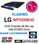 Lg WP50NB40 4K Uhd Friendly Blu-ray Unlocked Firmware Flashed Makemkv Libredrive. Fixed Price $195.80.