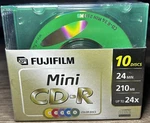 Pack Fujifilm Mini Color Discs Cd-r 210MB 24X Write Speed & Jewel Cases. Fixed Price $12.99.