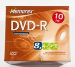 Memorex 8X 4.7GB 120MIN Dvd+r 10PK With Jewel Cases (brand New Sealed). Fixed Price $7.59.