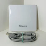 Transcend Usb 2.0 24X Cd & 8X Dvd Writer External Optical Drive (white) W/ Cable. Fixed Price $7.99.
