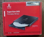 Iomega Super Slim Dvd Writer 8X Dual-format Usb 2.0 External Drive New Open Box. Fixed Price $21.96.