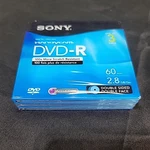 New Sony Dvd-r Pack 3DMR60DSR1HC 2.8GB Double Sided Sealed Unopened. Fixed Price $19.95.