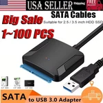 Usb 3.0 To Sata External Hard Drive Reader 2.5" 3.5" Hdd Ssd Power Adapter Lot. Fixed Price $79.99.