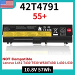 57WH 10.8V 55+ 42T4791 Laptop Battery For Lenovo Thinkpad T410 L420 L512. Fixed Price $15.99.