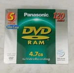 Panasonic Dvd-ram 4.7GB Min Discs Pack Slim Case LM-AF120U5 Video Recordin. Fixed Price $24.99.