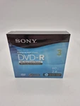 Sony Handycam Dvd-r 3 Pack 60 Min 2.8 Gb Double Sided Face New Sealed. Fixed Price $21.72.