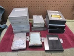 Lot Vintage Computer Cd-rw Drive 3.5 Floppy Hard Sony Nec Toshiba Ibm Teac. Fixed Price $90.00.