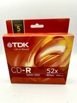 Tdk Cd-r 52X Recordable Blank Discs 700MB 80MIN Pack New Sealed Jewel Cases. Fixed Price $7.99.