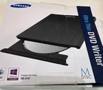 Samsung SE-218GN/RSBD Ultra Thin External Dvd Writer Usb, M-disc, Mac/win. Fixed Price $11.20.