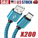 Braided Usb Type-c For Iphone 17/16/15 Cable Fast Charger Charging Data Cord Lot. Fixed Price $170.38.