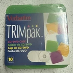 Verbatim Trimpak 10 Pk Multicolored Cd Dvd Storage Cases Slimline New Sealed Usa. Fixed Price $10.00.
