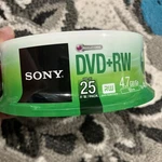 Pk Sony Blank Dvd+rw 4X Logo Branded 4.7GB Rewritable Disc - 25DPW47SP. Fixed Price $40.00.