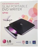 Lg GP40NB40 Slim Portable External Dvd Writer Usb Drive Open Box Tested Cib Mac. Fixed Price $10.61.