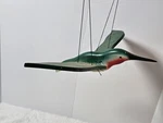 Hummingbird Flying Mobile Handmade Wooden Tropical Decor. Fixed Price $33.13.