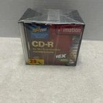 20-PACK Imation Cd-r 1X Compatible 700MB 80MIN With Slim Jewel Cases. Fixed Price $15.99.