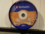 Verbatim #95058 Dvd-r Discs, 4.7GB, 16X, Spindle, Matte Silver, 25/PACK. Fixed Price $21.74.