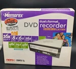 Memorex Dual Format Dvd Recorder Double Layer MRX-500N 16X Dvr+r/-r. Fixed Price $29.95.