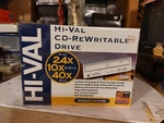 Hi-val Cd-rewriteable Drive Internal 24X 10X 40X Cd-rw New Factory Sealed. Fixed Price $49.99.