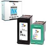 Cmyi 2-PACK 74XL 75XL Ink Cartridges For Hp Photosmart C4200 C4205 C4210 C4225. Fixed Price $21.78.