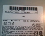 Matsushita-kotobuki CW-7502-B IU09TB058CRB FEB1999 Bab Cd-r 4X Write Drive Scsi. Fixed Price $153.01.