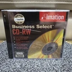 10/BOX Imation Cd-rw Discs, 700MB/80MIN, 4X, W/slim Jewel Cases, Gold New. Fixed Price $14.99.