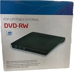 Pop-up Mobile External Dvd-rw Drive Usb 3.0 Black. Fixed Price $19.99.