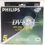 Philips Dvd+r 4.7GB 120 Min 5-PACK Individual Jewel Case. Fixed Price $13.95.