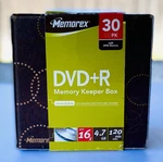 Memorex Dvd+r 4.7GB 16X Blank Discs 28 Pk Open Box W/ Memory Keeper Storage Case. Fixed Price $15.95.