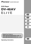 Pioneer DV-46AV Dvd Player Owners Manual. Fixed Price $22.24.