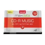Maxell Cd-r Music Spindle, Audio Only, Blank Media, 50PK, Computer. Fixed Price $35.11.