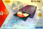 Iomega (31475) 4X4X6 External Usb Cd-rw Extrernal Drive 650 Mb Pc & Mac. Fixed Price $62.22.