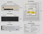 Samsung SH-216DB/BEHF Sata 24X Rw Internal Dvd/cd Writer 5.25IN Black. Fixed Price $12.45.