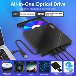 Agptek 8 In 1 External Cd/dvd Drive Portable Usb 3.0 Slim Burner For Laptop. Fixed Price $29.99.
