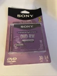 New Sony Handycam Dvd-rw Mini Discs (2 Pack) 30 Each Re-recordable. Fixed Price $15.00.