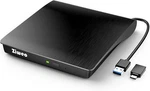 Ziweo External Cd Dvd Drive, Portable Usb 3.0 Type-c Burner Upgrade Black. Fixed Price $39.46.
