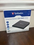 Brand New Box! Verbatim 98938 External Slimline Cd/dvd Writer Usb 2.0. Fixed Price $22.99.