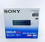 Sony Dru V200A Dvd Cd Rewritable Drive 20X Internal Eide Black Open Box. Fixed Price $45.00.