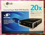 Lg GSA-E60N External Super Multi Dvd Rewriter Drive 20X Speed 8.5 Gb. Fixed Price $7.00.
