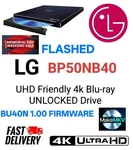 Lg BP50NB40 4K Uhd Friendly Blu-ray Unlocked Firmware Flashed Makemkv Libredrive. Fixed Price $196.81.