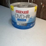 Maxell 50 Pack Dvd-r 4.7GB 16X 120 Min Unopened Sealed Brand New. Fixed Price $15.99.