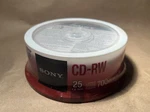 Sony Cd-rw 80 Min 700 Mb 25 Pack. Fixed Price $21.58.