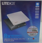 Lite-on 8X External Usb Dvd/cd Writer Drive Black EBAU108 Ultra Slender New. Fixed Price $19.95.