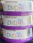 (3X) Memorex Dvd+r Writable Discs 25-PK Each 4.7GB 120 Min 16X Fast Free Shippin. Fixed Price $25.49.