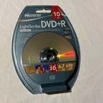 Memorex Light Scribe Dvd+r 10 Pack 4.7 GB/120 MINUTES/16X Recordable New Sealed. Fixed Price $12.99.