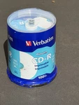 Verbatim Cd-r Cdr 52X 700MB White Inkjet Hub Printable 100 Pack Spindle 98493. Fixed Price $26.95.