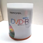 New Sealed Memorex Dvd-r 100PK Blank Dvds 16X 4.7GB 120 Min Spindle. Fixed Price $39.99.