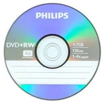 5 Philips 4X Dvd+rw Dvdrw Rewritable Branded Logo 4.7GB Disc In Paper Sleeve. Fixed Price $10.90.