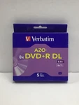 Verbatim Dvd Dl 8.5GB 8X With Branded Surface 5PK Jewel Case Box 95311. Fixed Price $13.99.