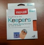 Maxell Cd/dvd Keeper Sleeves - Color 25 Pack (190151). Fixed Price $8.00.